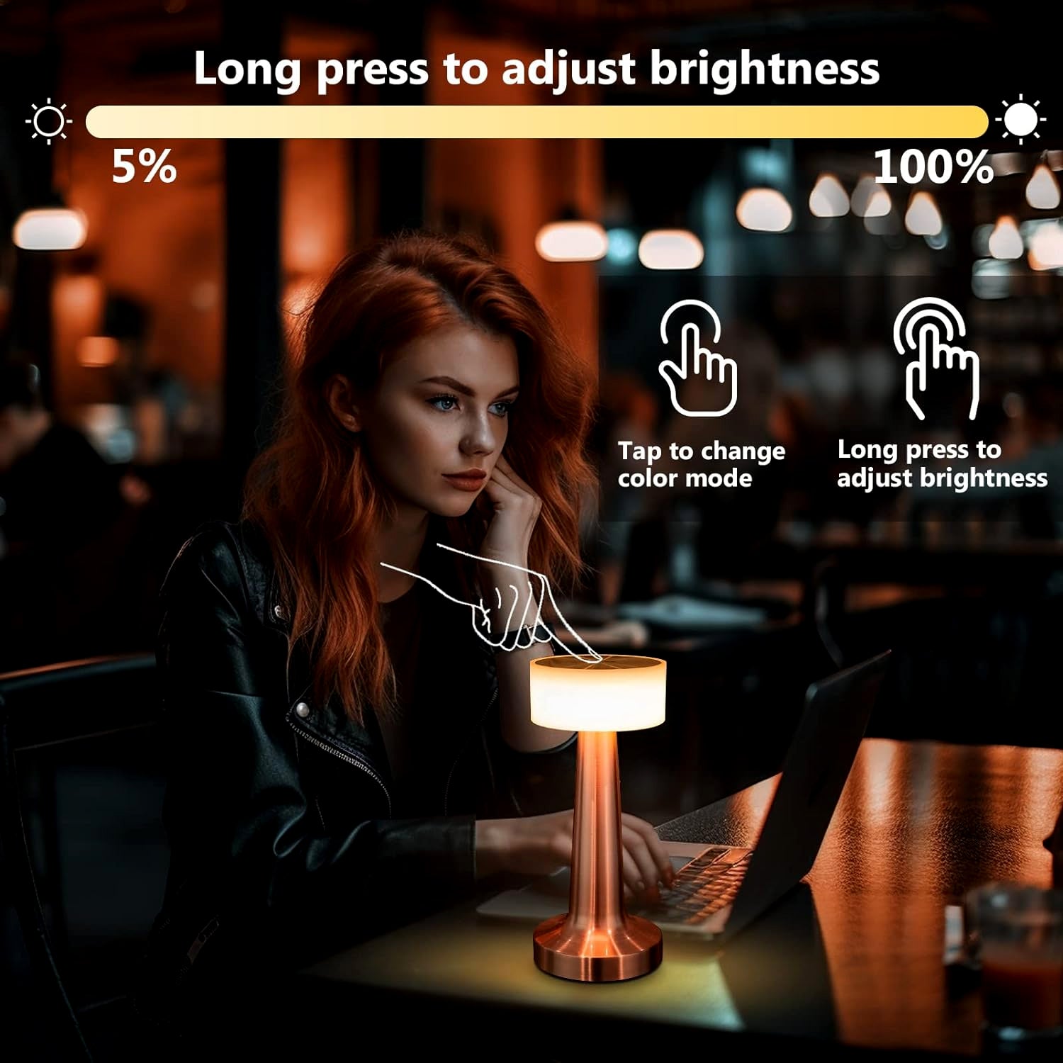 LED Lamp with Touch Control | Decorative Desk Lamp (1 Pc) view 3
