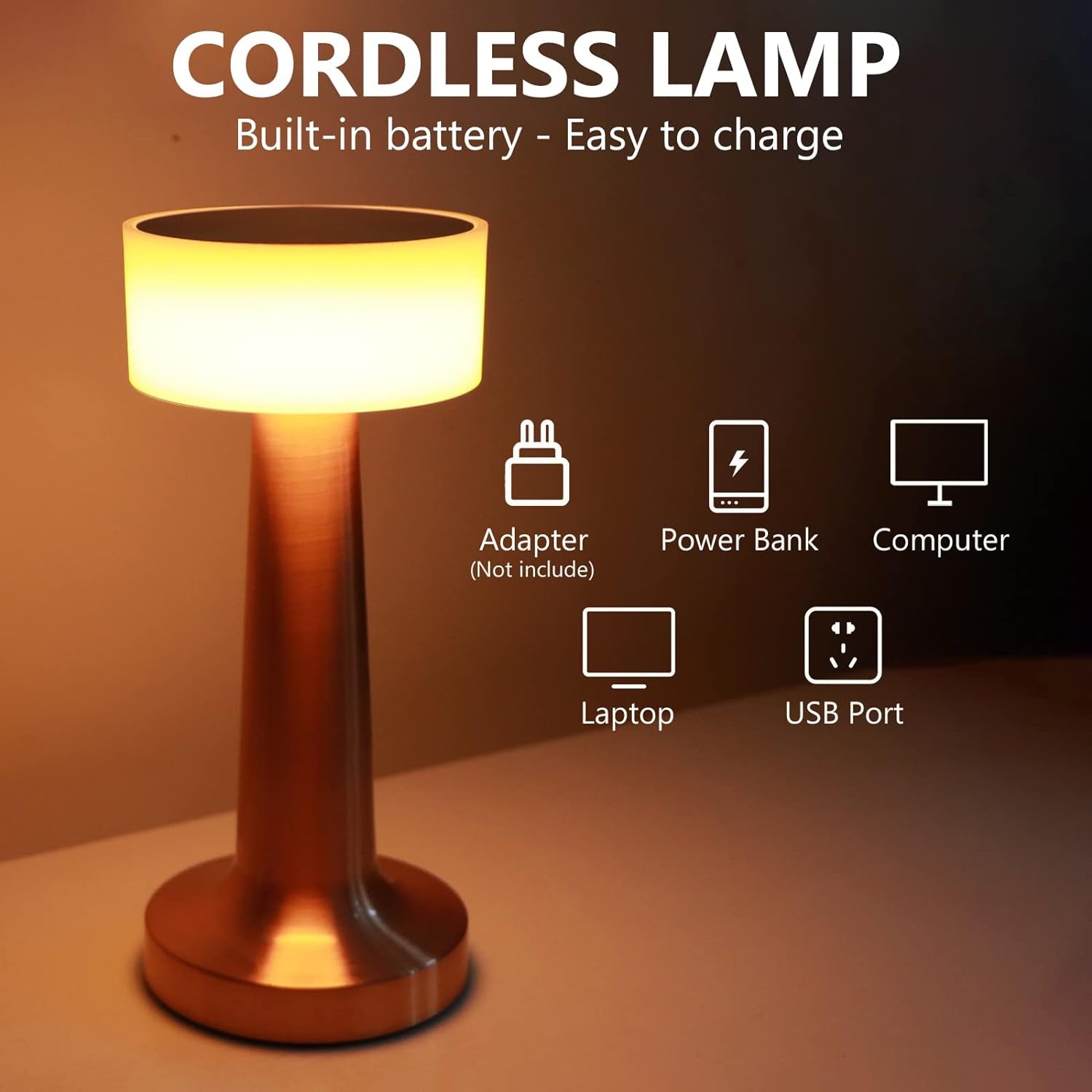 LED Lamp with Touch Control | Decorative Desk Lamp (1 Pc) view 4