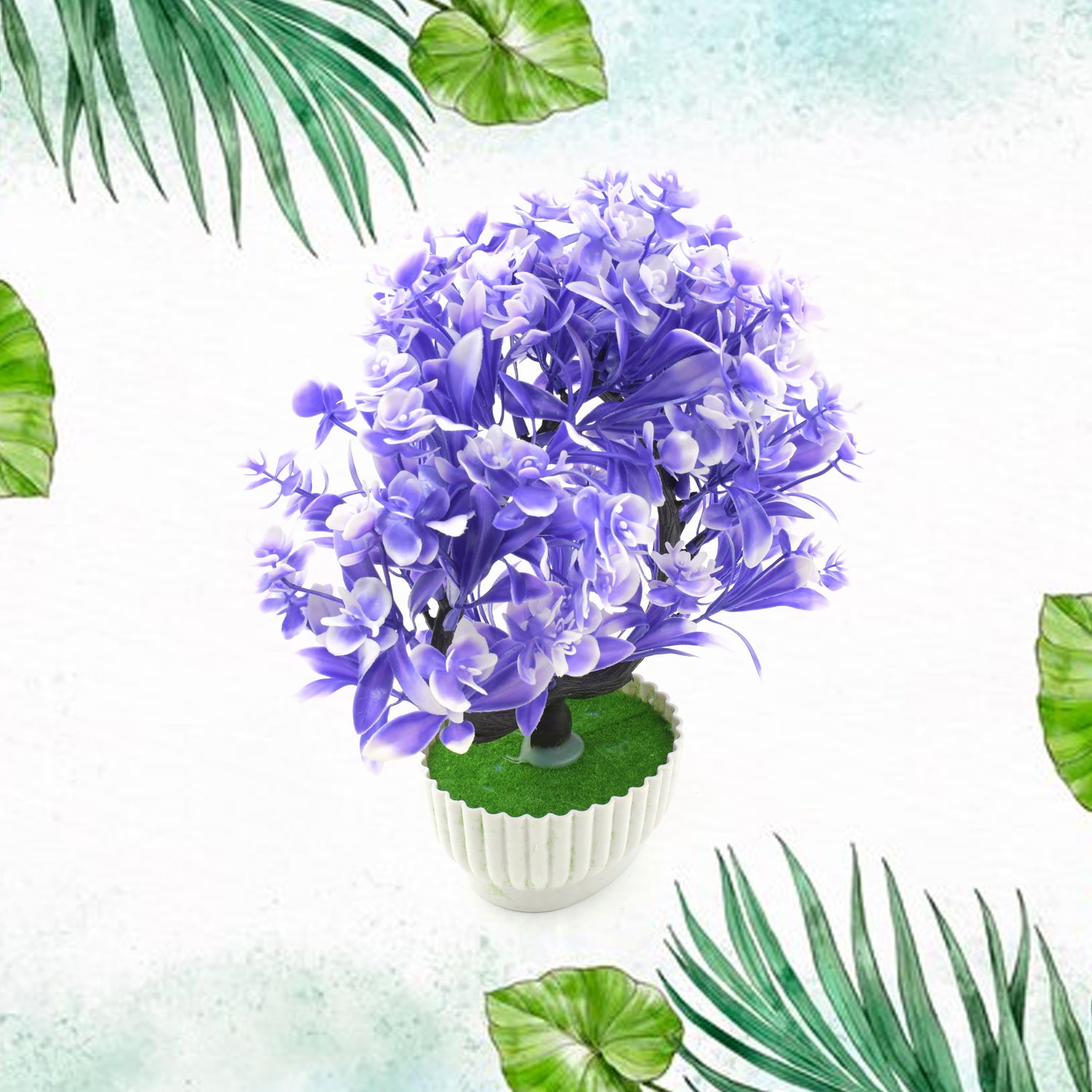 Artificial Flower Plant with Cute Pot – Perfect for Home & Office Decor (1 Pc) view 4