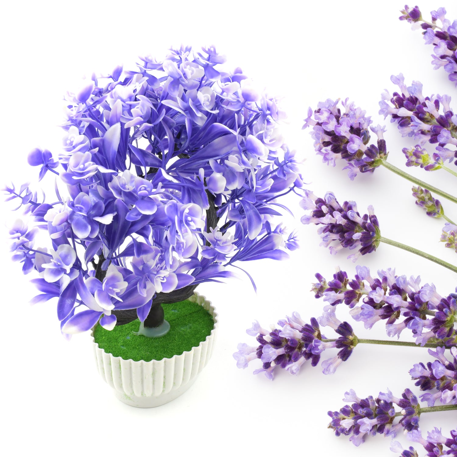Artificial Flower Plant with Cute Pot – Perfect for Home & Office Decor (1 Pc) view 5