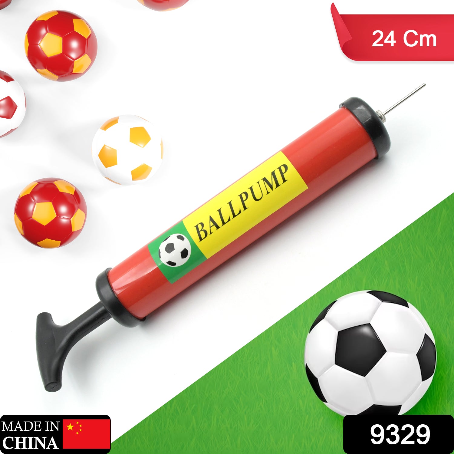 Plastic Pump for Inflating Balls (24CM) - Inflatable Ball Development Toy view 2