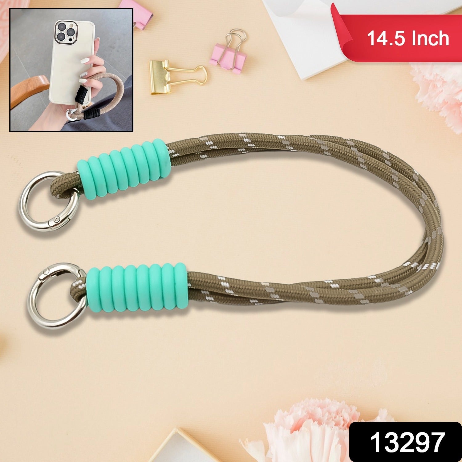 Multi Two Sided Adj Hand Wrist Strap (1 Pc / 14.5 Inch / Multicolor) view 2