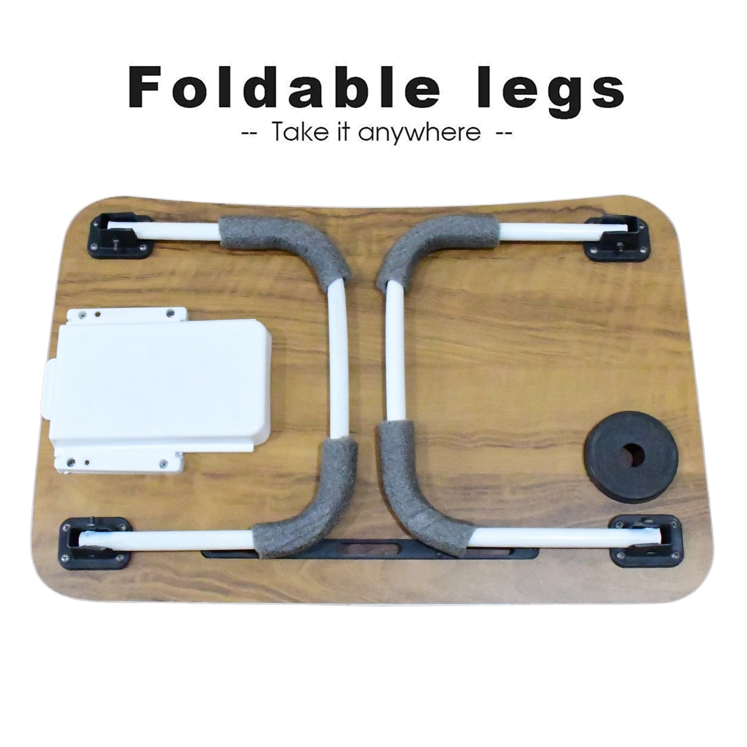 Multi-Purpose Laptop Desk (1 Pc / Mix Plain Design / 58×38 Cm) view 3