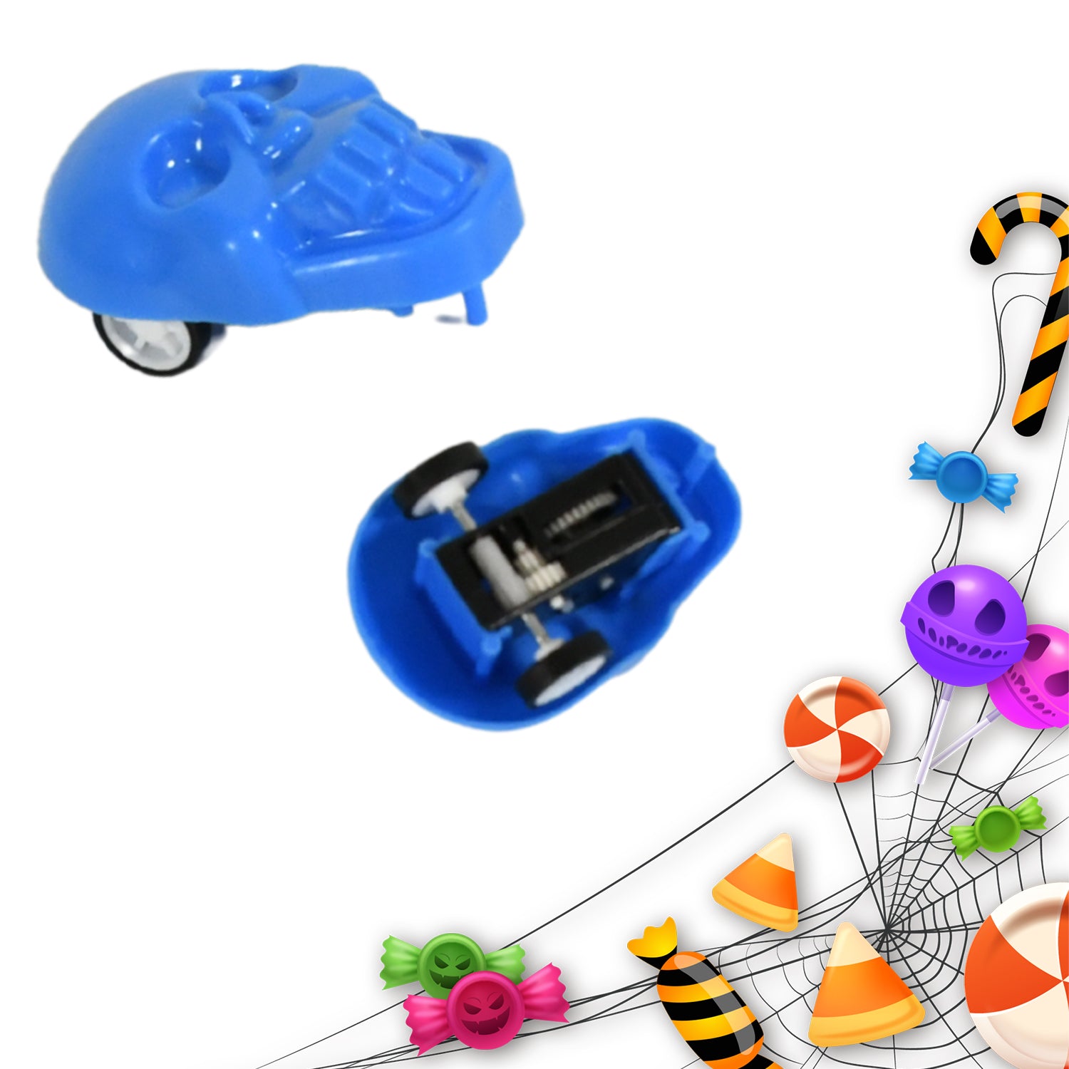 Pull Back Skull Toy, Small DIY Pull Back Skull Toy For Kids (30 Pc Set) view 5
