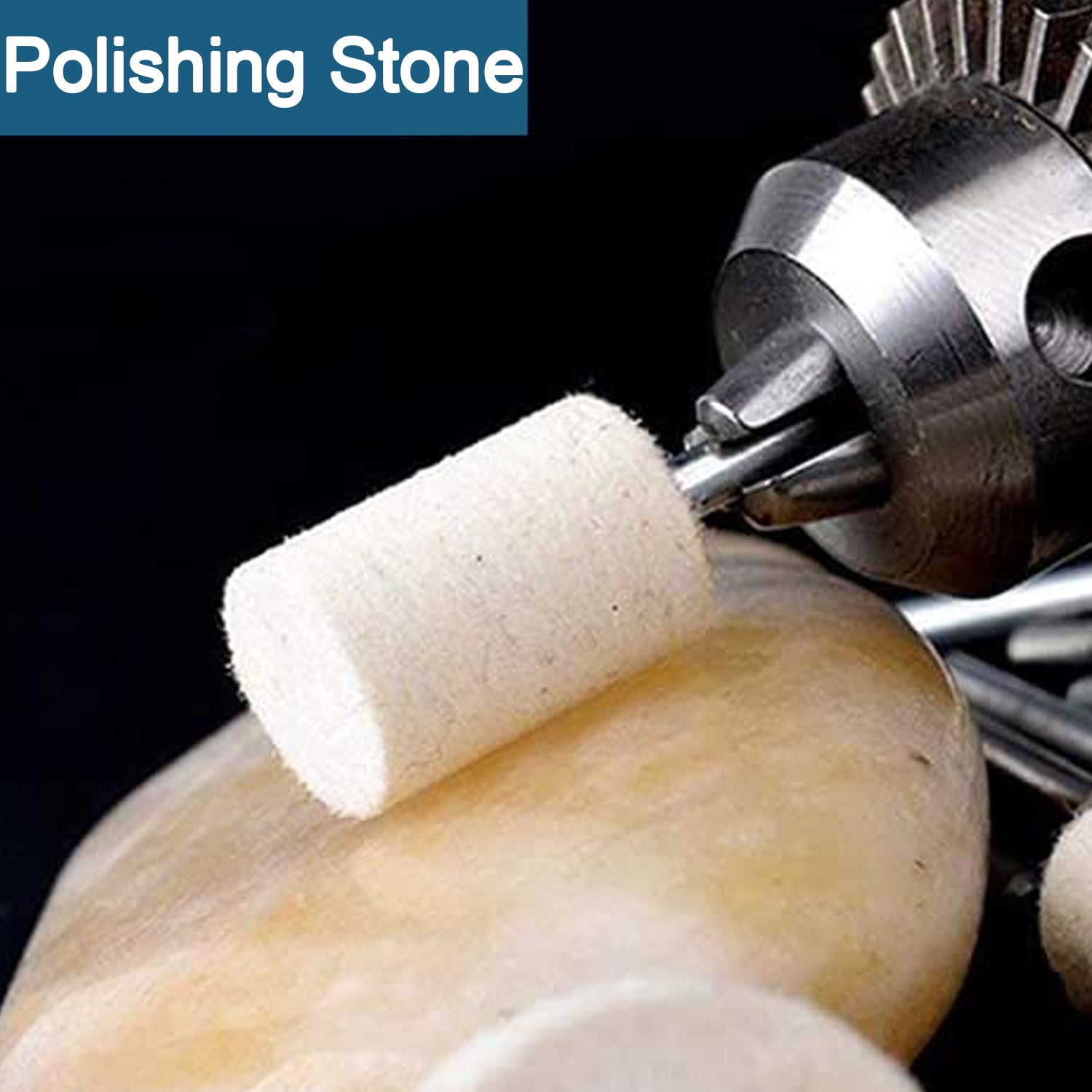 Wool Felt Polishing Buffing Wheels, Wool Felt Mounted Polishing Bits (3 Pcs Set) view 4