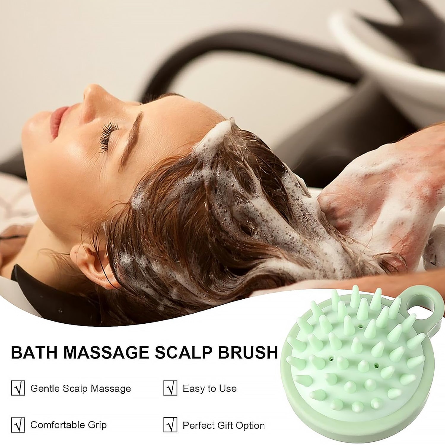 Portable Scalp Massage Comb – Hair Brush for Shampoo Massage, Relaxing Hair Accessories view 5