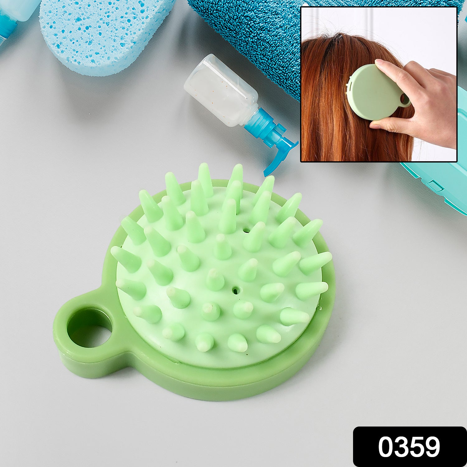 Portable Scalp Massage Comb – Hair Brush for Shampoo Massage, Relaxing Hair Accessories view 2