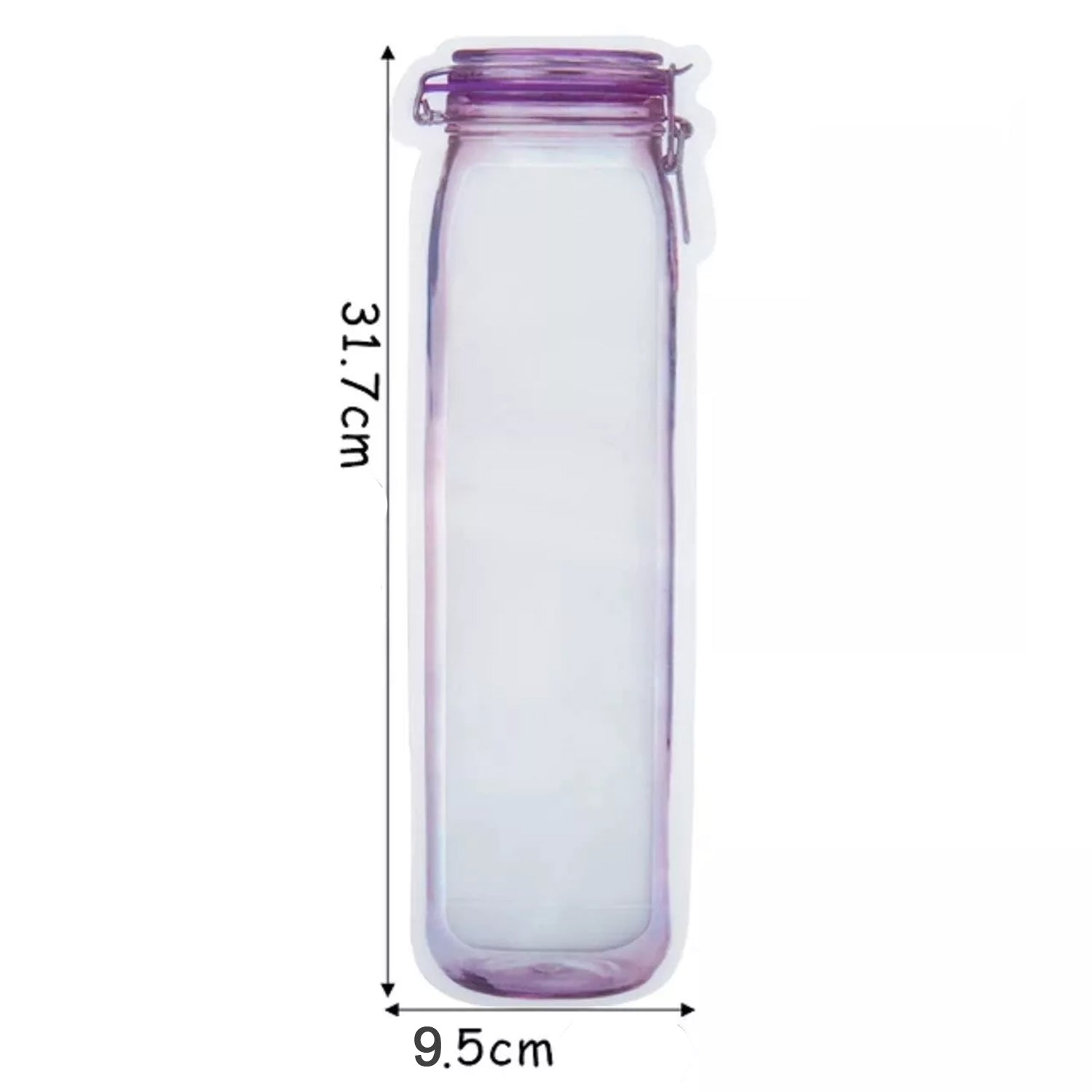 Food Storage Bag Bottles Shape Ziplock Bags Reusable (1 Pc / 500 ML) view 6