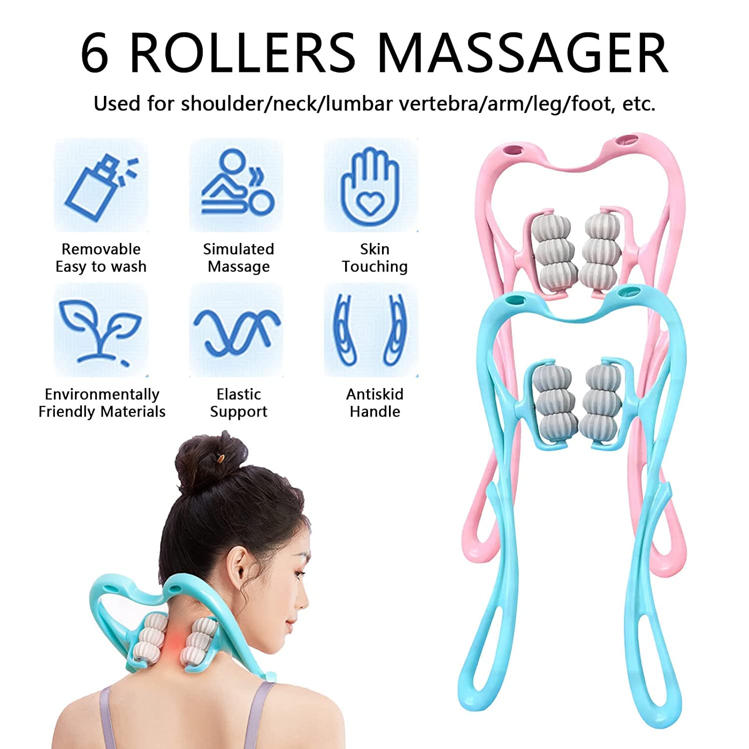 Neck & Shoulder Massager: Portable Relief for Back, Waist & More (1 Pc) view 5