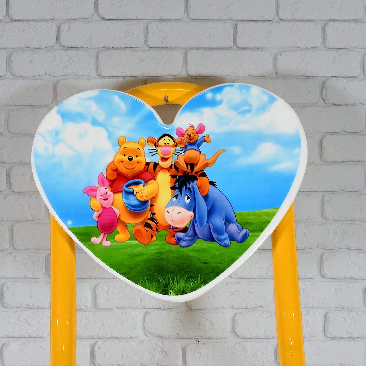 Heart Shape Cartoon Printed Foldable Kids Chair for Playrooms & Camping (1 Pc) view 7