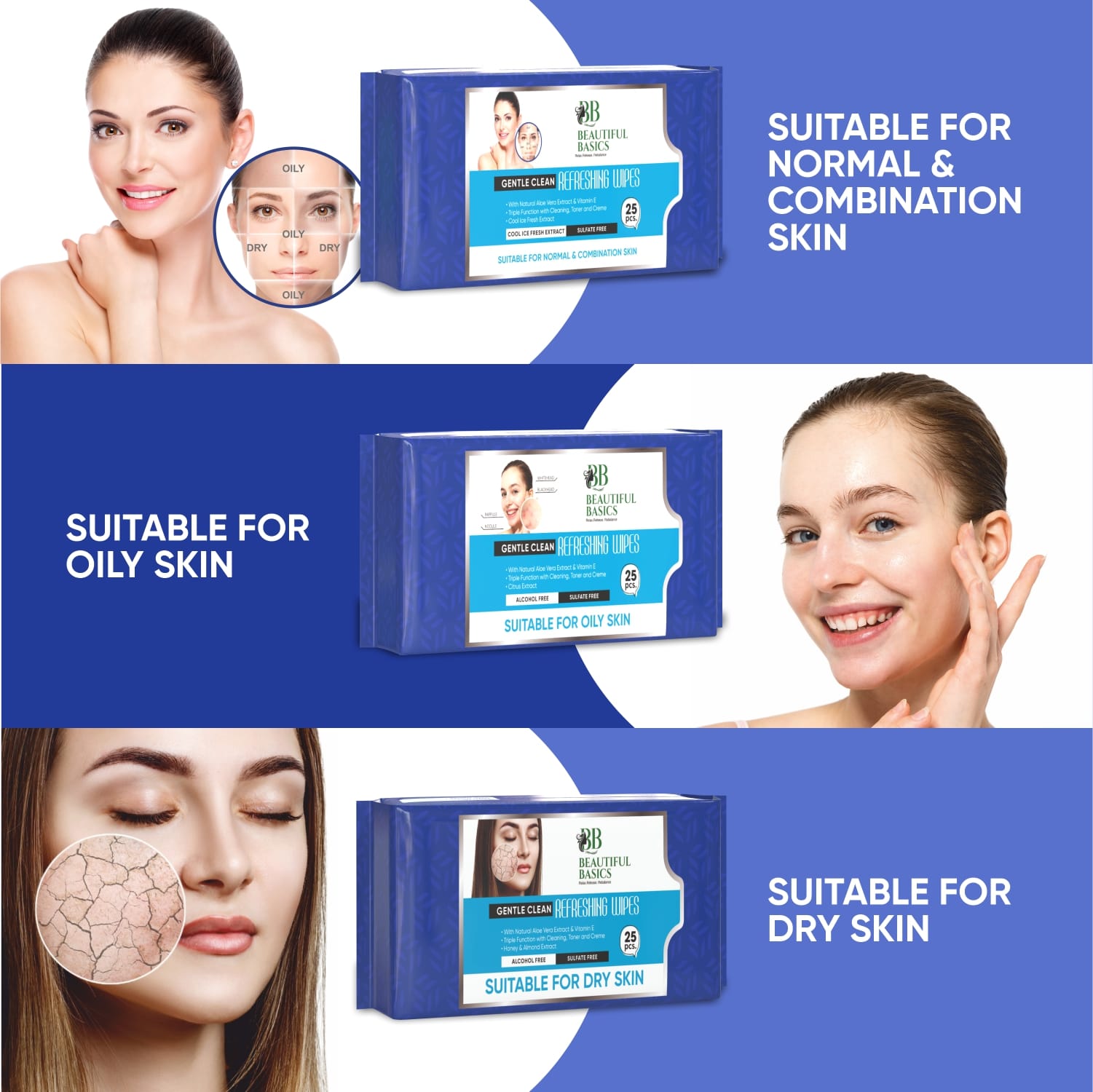 Refreshing Wet Wipes for Face | Facial Cleansing | Refreshing & Skin Hydration| Soothing for skin | pH Balance & Alcohol Free | Nourishing with Fruit extract | 25 Wipes view 7
