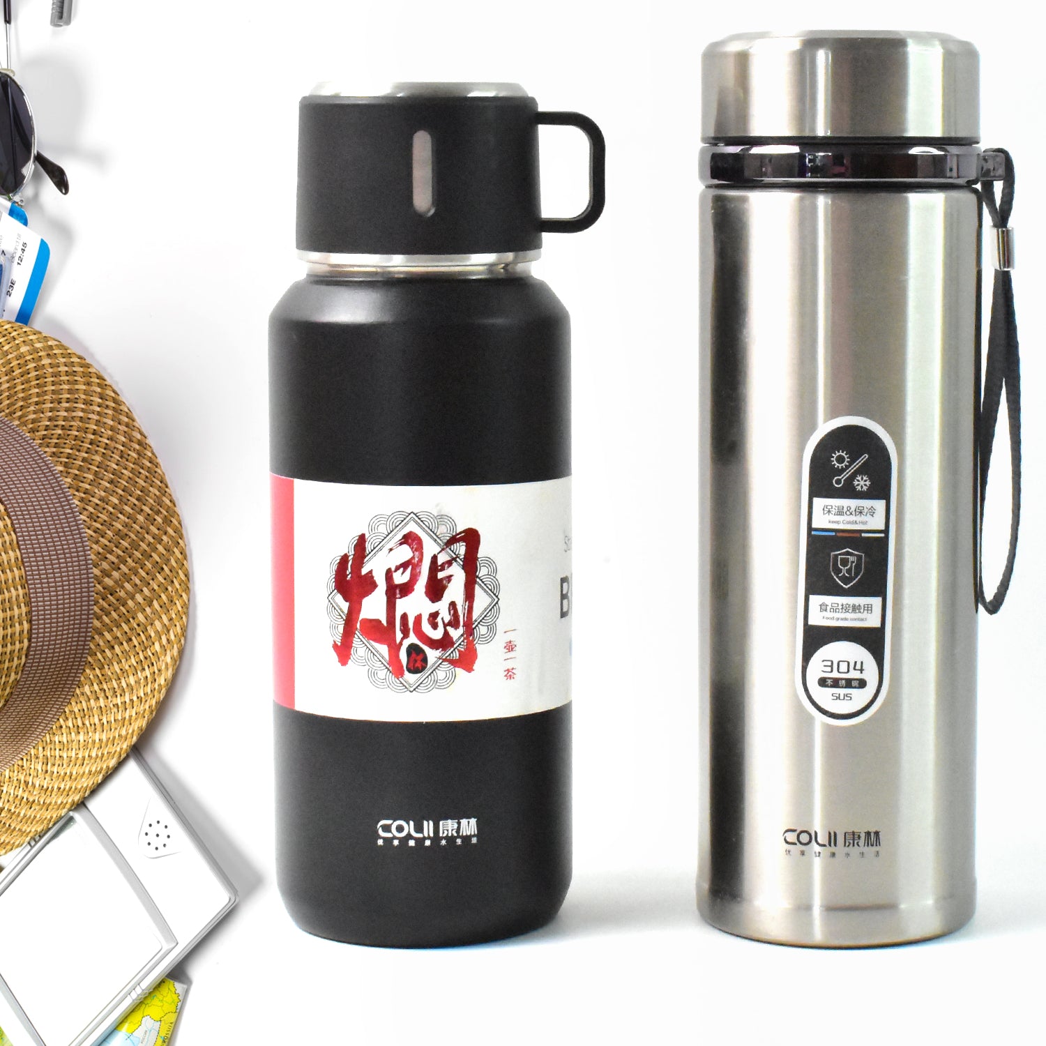 Stainless Steel Vacuum Insulated Water Bottle 900ML Approx (Mix Color) view 4