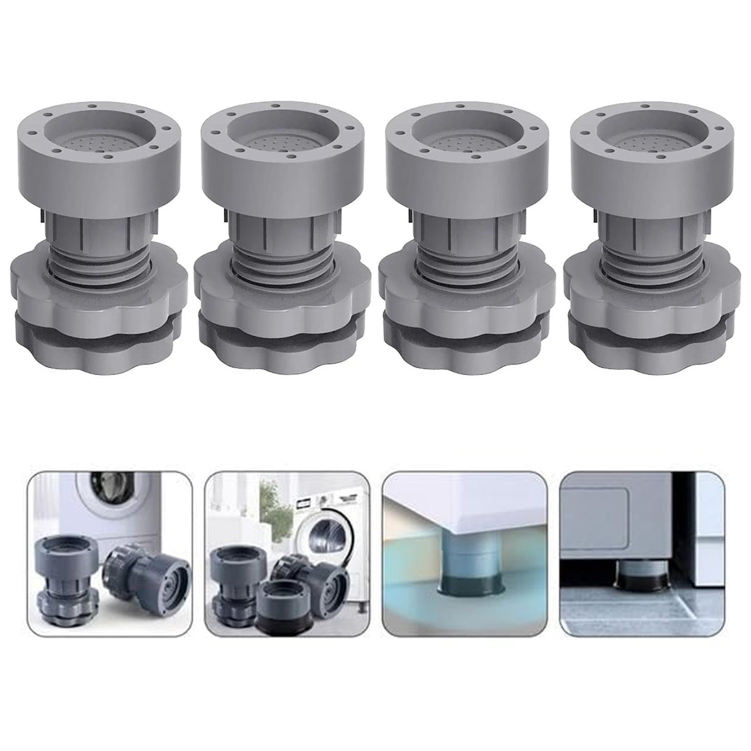 Plastic Washing Machine Vibration Feet (4 Pcs Set) view 3