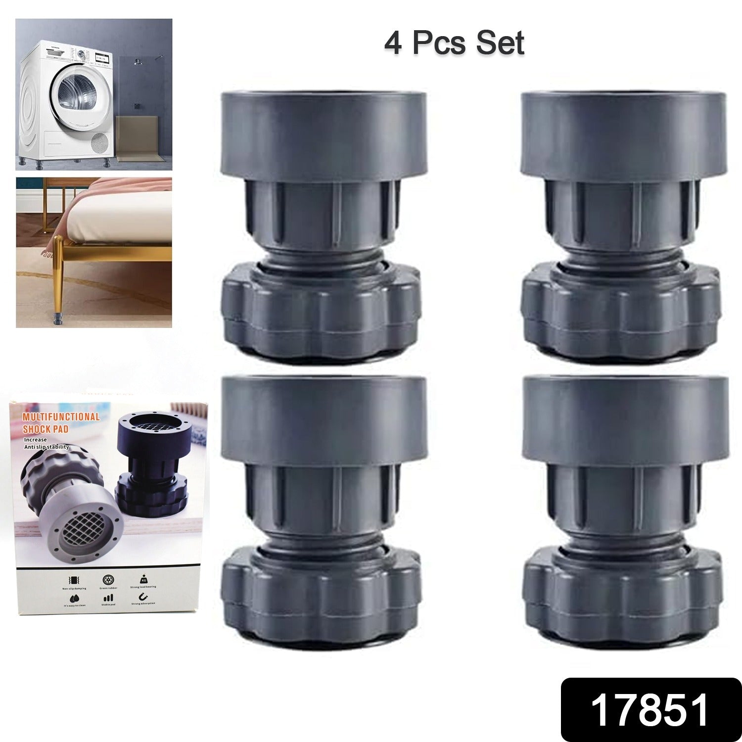 Plastic Washing Machine Vibration Feet (4 Pcs Set) view 2