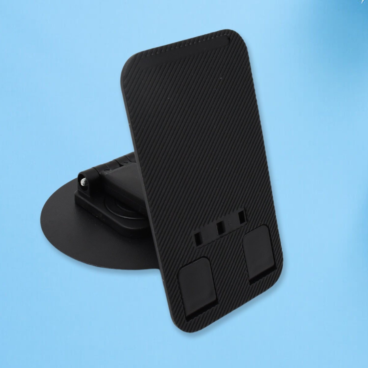 Rotating Foldable Mobile Stand – Height & Angle Adjustable Phone Holder Desk (1 Pc) view 3