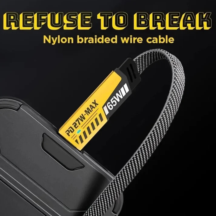 65W 4-in-1 Fast Charging Cable – Durable Multi-Port Charger view 2